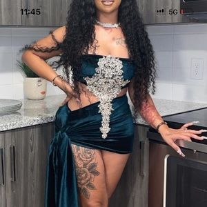 custom Emerald dress